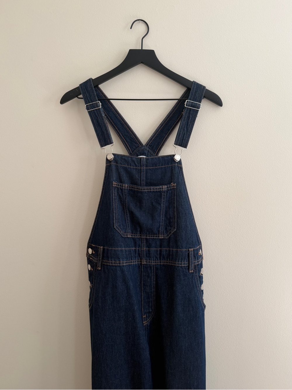 Dark Blue Denim Overalls - Women's Classic Bib Jumpsuit